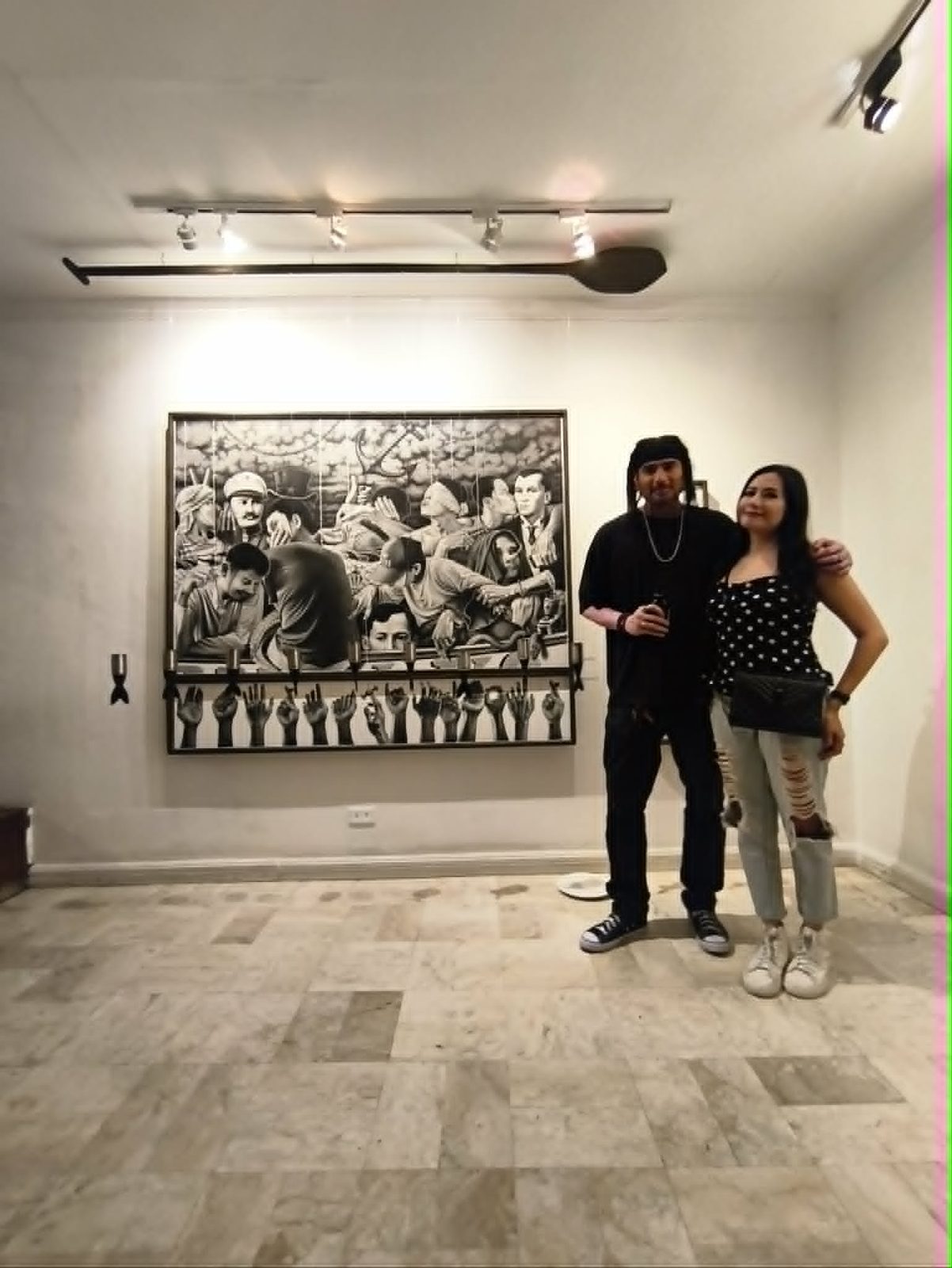Jet Rai with Krisheela Rai at the opening